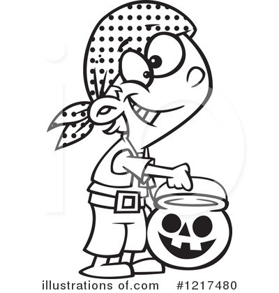 Royalty-Free (RF) Halloween Clipart Illustration by toonaday - Stock Sample #1217480
