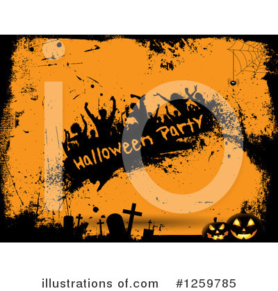 Halloween Party Clipart #1259785 by KJ Pargeter