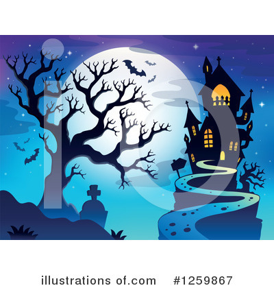 Royalty-Free (RF) Halloween Clipart Illustration by visekart - Stock Sample #1259867