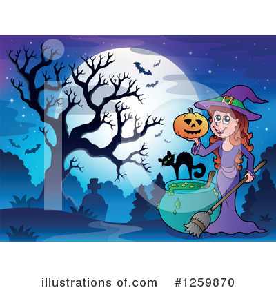 Royalty-Free (RF) Halloween Clipart Illustration by visekart - Stock Sample #1259870