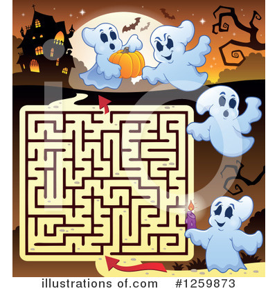 Royalty-Free (RF) Halloween Clipart Illustration by visekart - Stock Sample #1259873