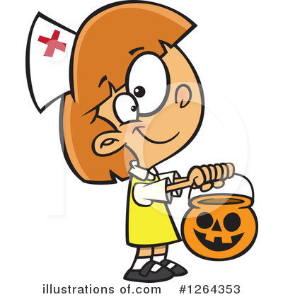 Trick Or Treating Clipart #1264353 by toonaday