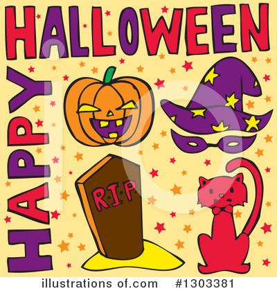 Halloween Clipart #1303381 by Cherie Reve