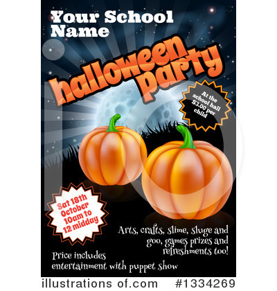 Halloween Party Clipart #1334269 by AtStockIllustration