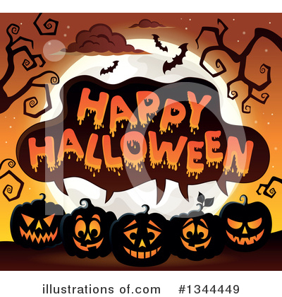Royalty-Free (RF) Halloween Clipart Illustration by visekart - Stock Sample #1344449