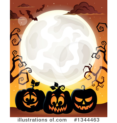 Halloween Pumpkins Clipart #1344463 by visekart