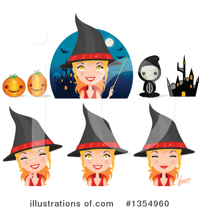 Witch Clipart #1354960 by Melisende Vector