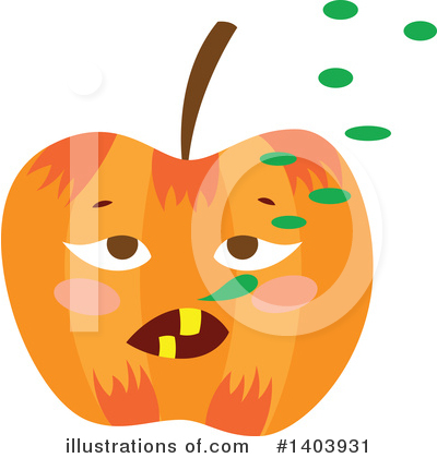 Pumpkin Clipart #1403931 by Cherie Reve