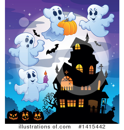 Royalty-Free (RF) Halloween Clipart Illustration by visekart - Stock Sample #1415442