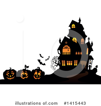 Haunted House Clipart #1415443 by visekart
