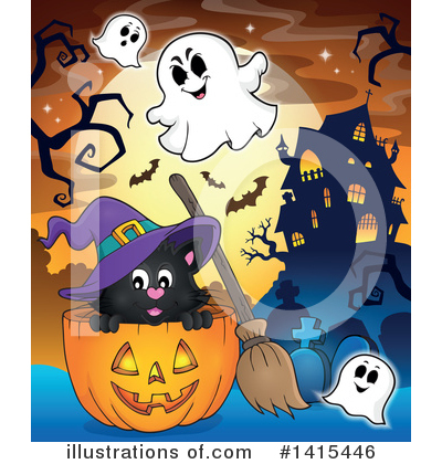 Royalty-Free (RF) Halloween Clipart Illustration by visekart - Stock Sample #1415446