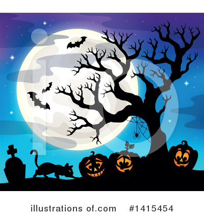 Royalty-Free (RF) Halloween Clipart Illustration by visekart - Stock Sample #1415454