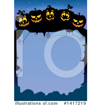 Royalty-Free (RF) Halloween Clipart Illustration by visekart - Stock Sample #1417219