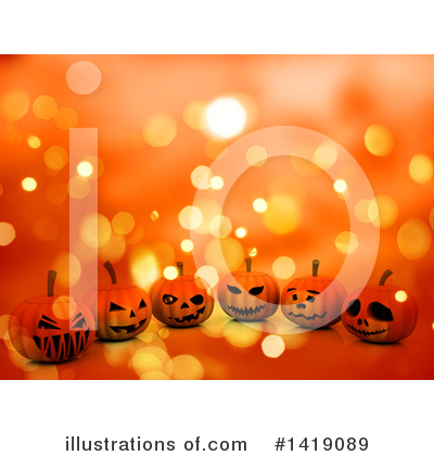 Royalty-Free (RF) Halloween Clipart Illustration by KJ Pargeter - Stock Sample #1419089