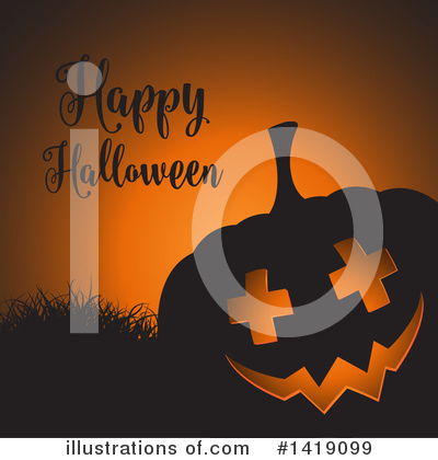 Royalty-Free (RF) Halloween Clipart Illustration by KJ Pargeter - Stock Sample #1419099