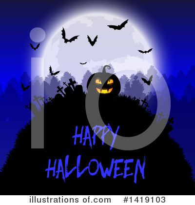 Royalty-Free (RF) Halloween Clipart Illustration by KJ Pargeter - Stock Sample #1419103