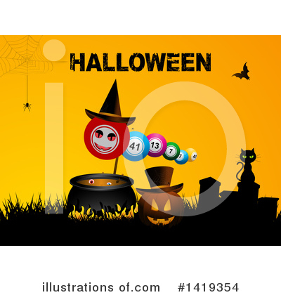 Royalty-Free (RF) Halloween Clipart Illustration by elaineitalia - Stock Sample #1419354