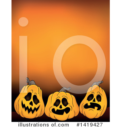 Royalty-Free (RF) Halloween Clipart Illustration by visekart - Stock Sample #1419427