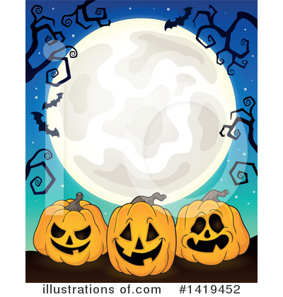 Royalty-Free (RF) Halloween Clipart Illustration by visekart - Stock Sample #1419452