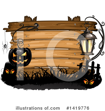 Royalty-Free (RF) Halloween Clipart Illustration by merlinul - Stock Sample #1419776