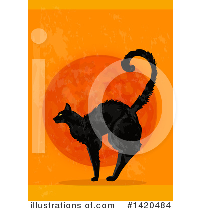 Scared Cat Clipart #1420484 by Vector Tradition SM