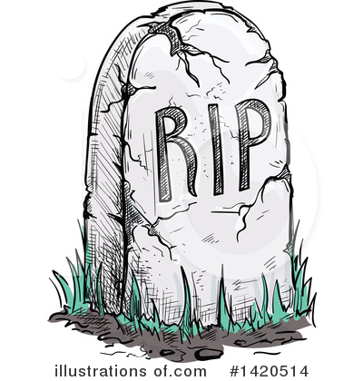 Tombstone Clipart #1420514 by Vector Tradition SM