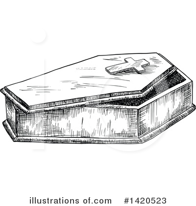 Coffin Clipart #1420523 by Seamartini Graphics
