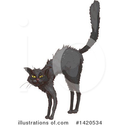 Black Cat Clipart #1420534 by Vector Tradition SM