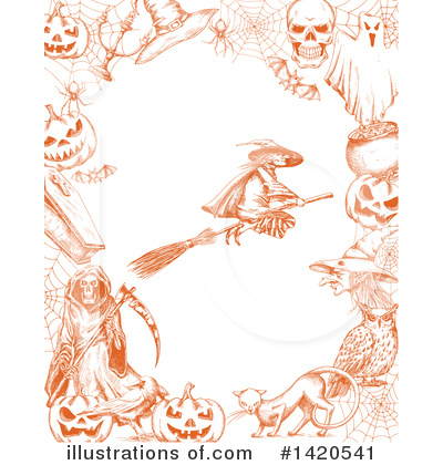 Royalty-Free (RF) Halloween Clipart Illustration by Vector Tradition SM - Stock Sample #1420541