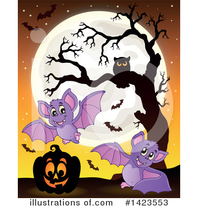 Royalty-Free (RF) Halloween Clipart Illustration by visekart - Stock Sample #1423553