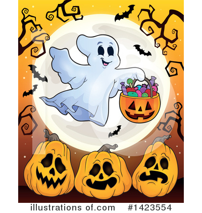 Royalty-Free (RF) Halloween Clipart Illustration by visekart - Stock Sample #1423554