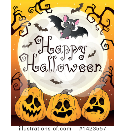 Royalty-Free (RF) Halloween Clipart Illustration by visekart - Stock Sample #1423557