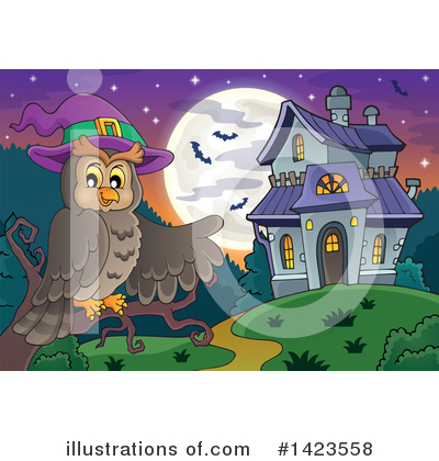 Royalty-Free (RF) Halloween Clipart Illustration by visekart - Stock Sample #1423558