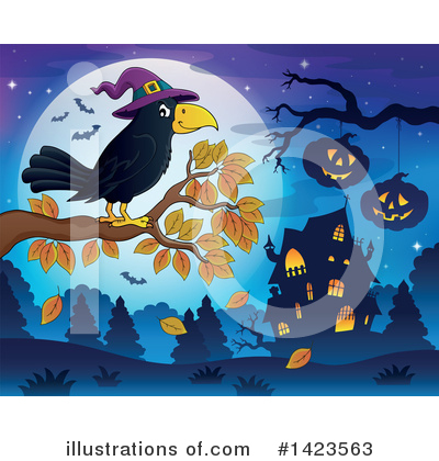 Royalty-Free (RF) Halloween Clipart Illustration by visekart - Stock Sample #1423563