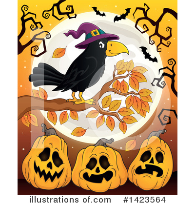Royalty-Free (RF) Halloween Clipart Illustration by visekart - Stock Sample #1423564