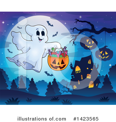 Royalty-Free (RF) Halloween Clipart Illustration by visekart - Stock Sample #1423565