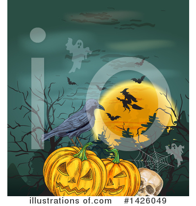 Royalty-Free (RF) Halloween Clipart Illustration by Vector Tradition SM - Stock Sample #1426049