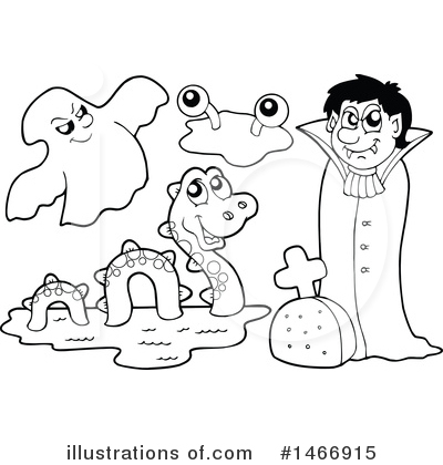 Royalty-Free (RF) Halloween Clipart Illustration by visekart - Stock Sample #1466915