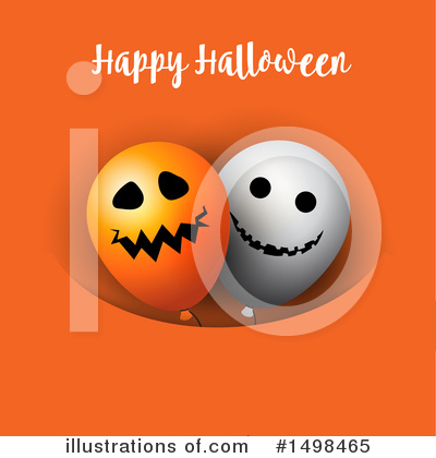 Halloween Balloons Clipart #1498465 by KJ Pargeter