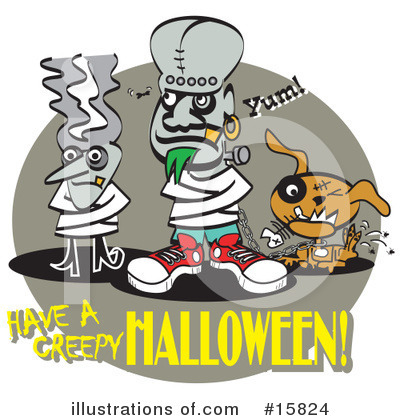 Royalty-Free (RF) Halloween Clipart Illustration by Andy Nortnik - Stock Sample #15824