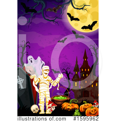 Haunted Castle Clipart #1595962 by Vector Tradition SM