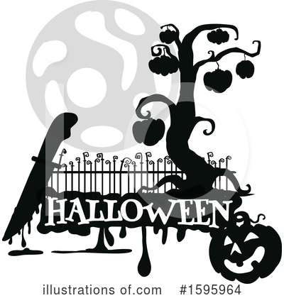 Royalty-Free (RF) Halloween Clipart Illustration by Vector Tradition SM - Stock Sample #1595964
