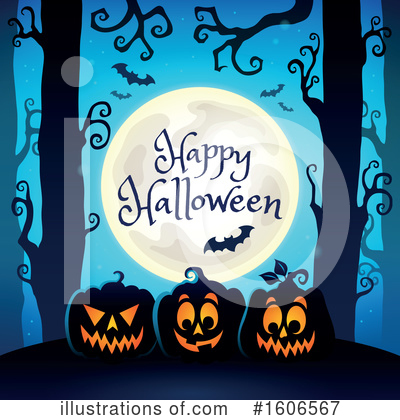 Royalty-Free (RF) Halloween Clipart Illustration by visekart - Stock Sample #1606567