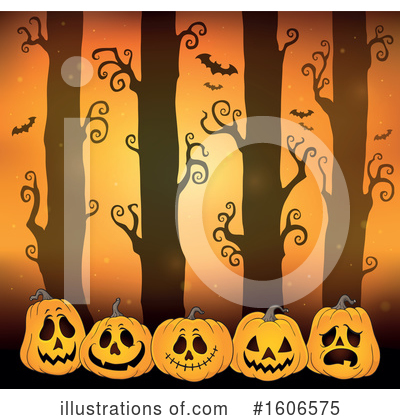 Royalty-Free (RF) Halloween Clipart Illustration by visekart - Stock Sample #1606575