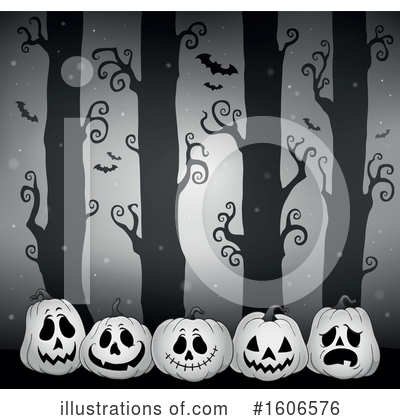 Royalty-Free (RF) Halloween Clipart Illustration by visekart - Stock Sample #1606576