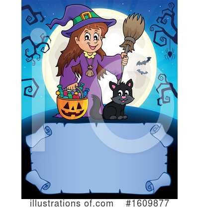 Royalty-Free (RF) Halloween Clipart Illustration by visekart - Stock Sample #1609877