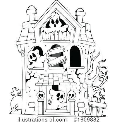Royalty-Free (RF) Halloween Clipart Illustration by visekart - Stock Sample #1609882