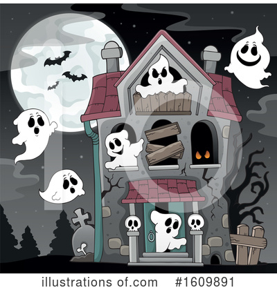 Royalty-Free (RF) Halloween Clipart Illustration by visekart - Stock Sample #1609891