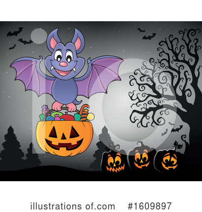 Royalty-Free (RF) Halloween Clipart Illustration by visekart - Stock Sample #1609897