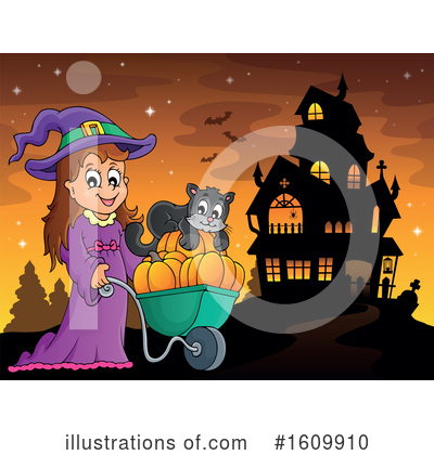 Royalty-Free (RF) Halloween Clipart Illustration by visekart - Stock Sample #1609910